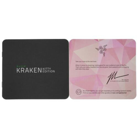 Проводные наушники Razer Kraken Kitty розовый