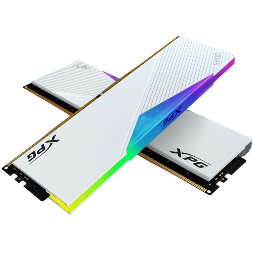 ОЗУ XPG Lancer RGB AX5U6400C3232G-DCLARWH 64GB DDR5 6400 DIMM 2*32, 1.4V, CL32-39-39, On-Die ECC, Power Management IC, white