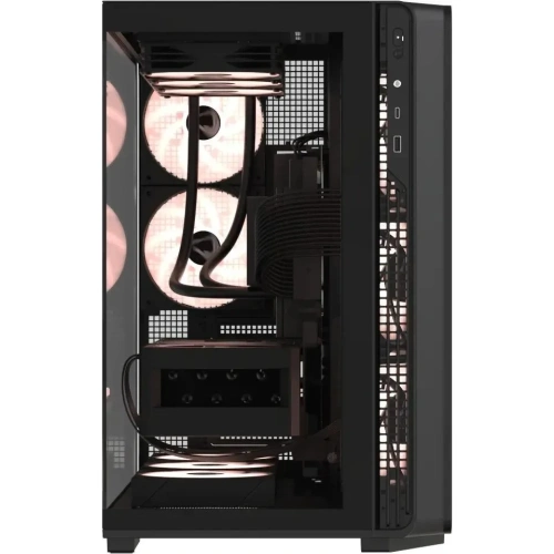 Корпус Formula Crystal Z7 PA черный без БП ATX 5x120mm 1xUSB3.0 1xUSB3.1 audio bott PSU