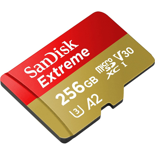 Карта памяти SanDisk (SDSQXAV-256G-GN6MN) 256GB microSDXC Class 10 UHS-I A2 C10 V30 U3 Extreme 190MB/s