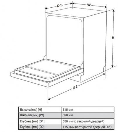 Встраиваемая посудомоечная машина Hansa ZIM635Q