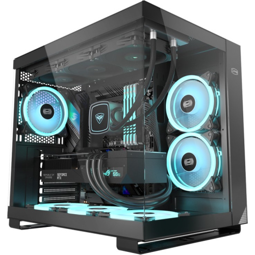 Корпус PcCooler C3T500 ARGB BK без БП, Midi-Tower, TG, 6x120mm 1xUSB-C 3.1 + 2xUSB-A 3.0, ATX, mITX Black