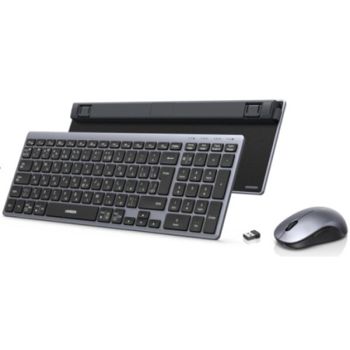 Комплект беспроводной клавиатура и мышка UGREEN MK552 (85513RU) Multi-Mode BT 2.4G Wireless Keyboard and Mouse Combo черный
