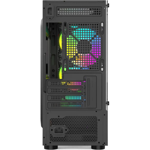 Корпус BLOODY BD-CC102F, mATX, Midi-Tower, без БП, черный