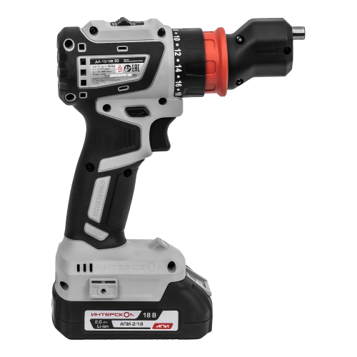 Ддрель-шуруповерт ИНТЕРСКОЛ Комби ДА-13/18В 50 776.2.2.79 с акк и ЗУ