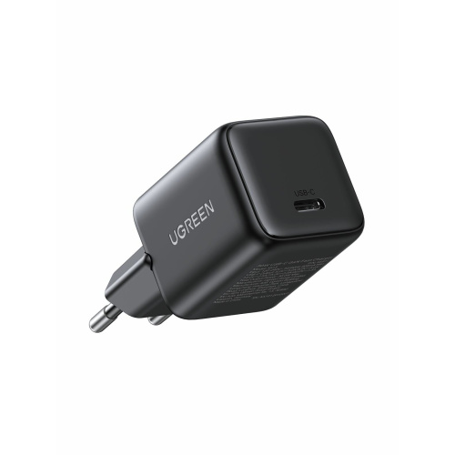 Зарядное утройство UGREEN X513 (65012) 30W USB-C GaN Fast Charger With USB-C-USB-C Cable 1m EU Black