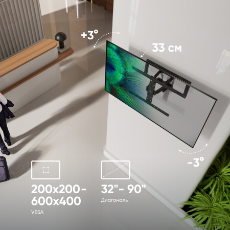 Кронштейн ONKRON SM6 Black