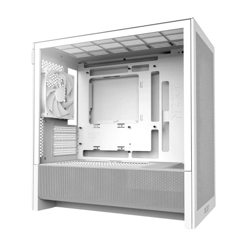 Корпус NZXT H3 Flow (CC-H31FW-01) без БП (2025), Midi-Tower, TG, 1x120mm, 1xUSB-A 3.2 + mATX, mITX White