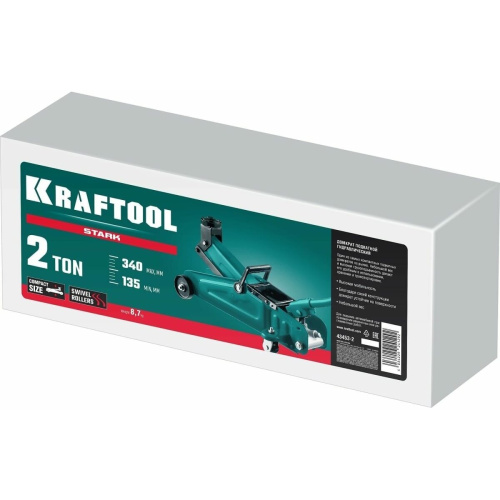 Домкрат KRAFTOOL Stark (43453-2) 2т 135-340мм подкатной