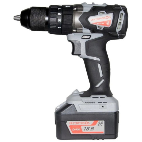 Дрель аккумуляторная Интерскол ДАУ-13/18В АПИ кейс 4