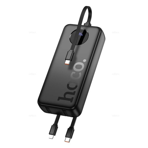 Аккумулятор внешний резервный HOCO J132A Sabio 22.5W+PD20W fully compatible power bank with 3 cables 20000mAh черный