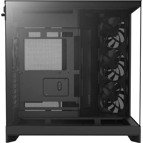 Корпус NZXT H9 Flow RGB+ (CM-H92FB-P1) без БП (2025), Midi-Tower, TG, 6x140mm + 1x120mm RGB, 2xUSB-A 3.2 1xUSB-C E-ATX, ATX, mITX Black