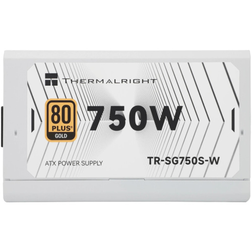 Блок питания Thermalright TR-SG 750S-W, 750W 80+ Gold (ATX, 3.1, PCIe 5.1, Non-modular, 1x24(20+4)pin, 1xCPU 8(4+4)pin, 2xPCIe*2 8(6+2)pin)