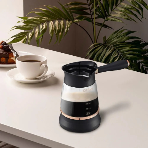 Электрическая турка Kitfort КТ-7503 черный/золотистый