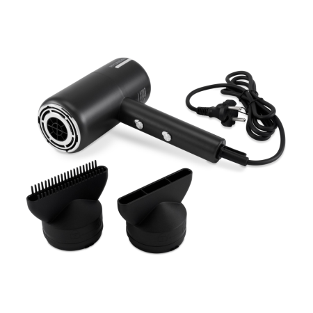 Фен Hyundai H-HDI0777 черный/хром