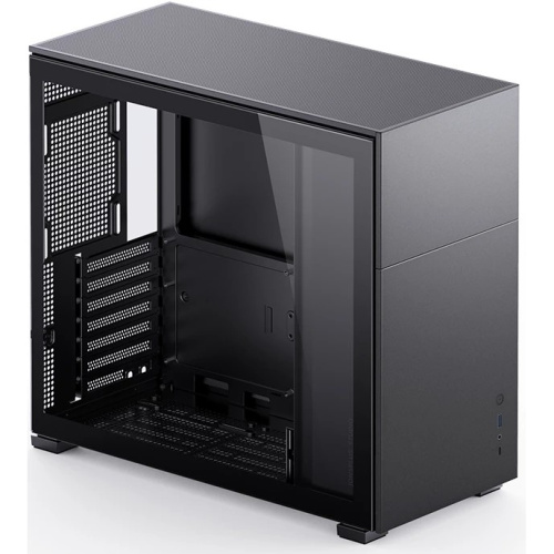 Корпус JONSBO D41 STD Black без БП, боковая панель из закаленного стекла, mini-ITX, micro-ATX, ATX, черный