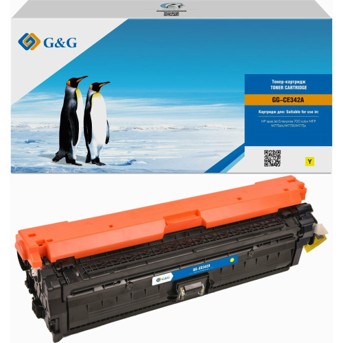 Картридж лазерный G&G GG-CE342A желтый 15000стр для HP CLJ M775