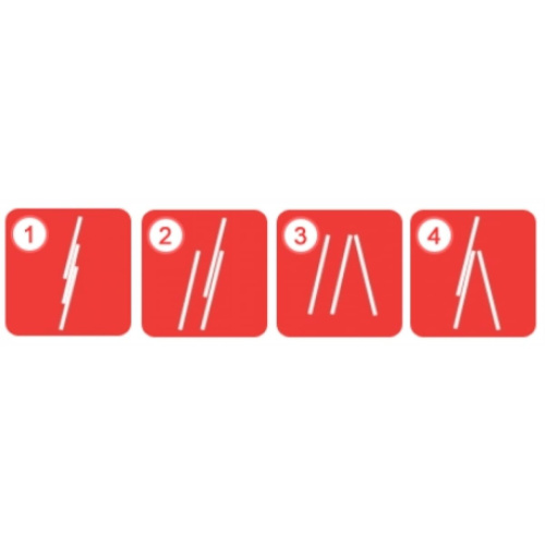 Лестница Alumet P3 9308 алюминиевая трехсекционная