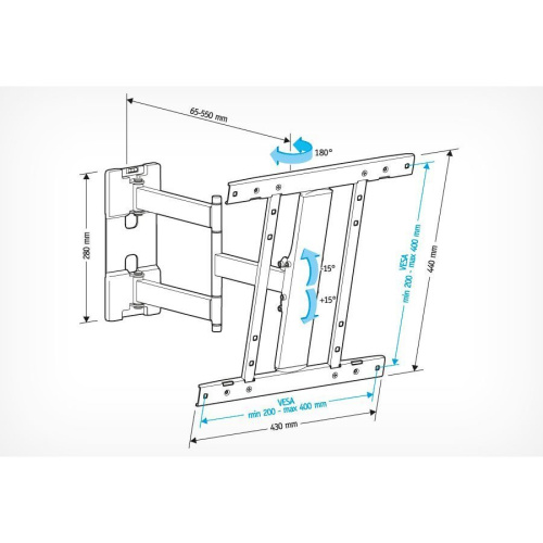 Кронштейн HOLDER LCD-SU4601-B черный