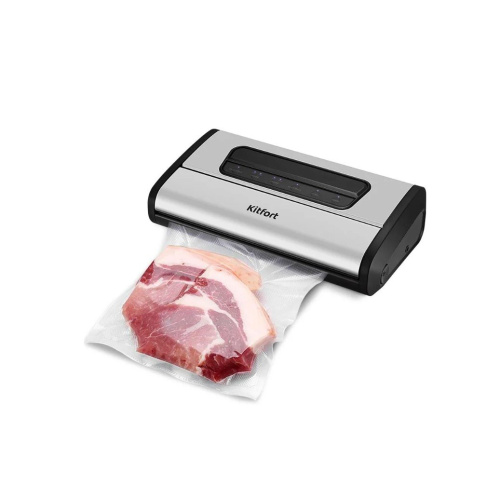 Вакуумный упаковщик Kitfort КТ-1519 серебристый/черный