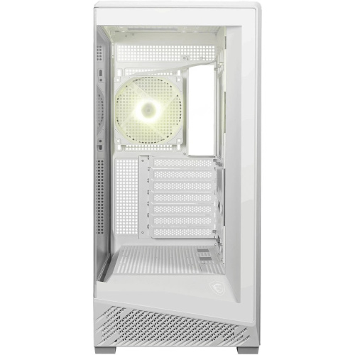 Корпус MSI Mag Pano 130R PZ White (306-7G32W21-HH9) 2xUSB 3.2 Gen 1, 1xUSB 3.2 Gen2 Type-C, 3x120mm ARGB Reverse Blade Fan, 1x120mm ARGB Fan