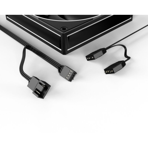Вентилятор ID-COOLING AF-127-ARGB-K Trio (3 in 1) 120x120x27мм (PWM, резиновые углы, черный, 500-2000об/мин) BOX