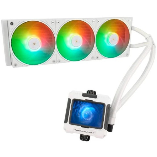СВО Thermalright Frozen Warframe 360 White ARGB (F-WFRAME-360-WH-ARGB) Soc-AM5/AM4/1200/1700/1851 белый 4-pin 29.8dB Al LCD Ret