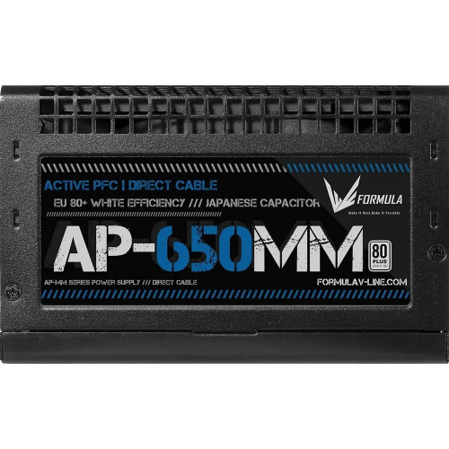 Блок питания Formula AP-650ММ 80 Plus White ATX 650W (20+4pin) APFC 120mm fan 6xSATA RTL