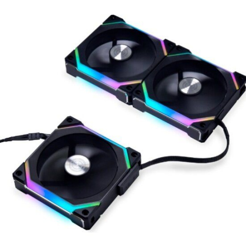Комплект вентиляторов LIAN LI Uni Fan ALV2 120 Triple Black (G99.12ALV23B.00) aRGB PWM 120mm 2000RPM (3pcs)