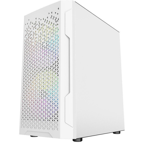 Корпус Powercase CMIMZW-L3 Mistral Micro Z3W Mesh LED, Tempered Glass, 2x 140mm + 1х 120mm 5-color fan, белый, mATX (CMIMZW-L3)