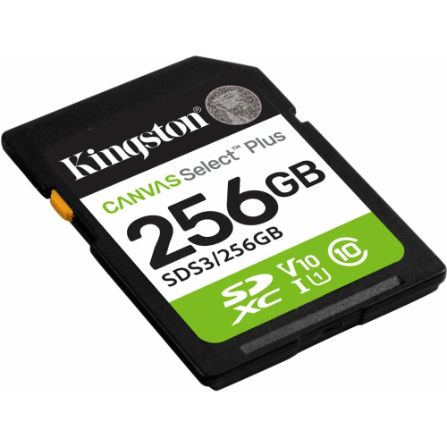 Карта памяти Kingston Canvas Select Plus SDS3/256GB SDXC 256GB V10 w/o adapter