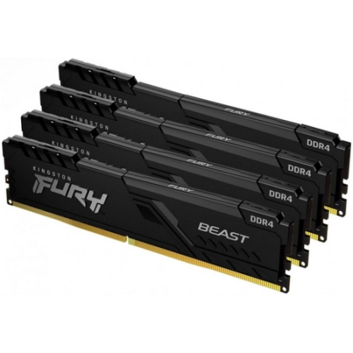 ОЗУ Kingston Fury Beast KF552C40BBK4-128 DDR5 - 4x 32ГБ 5200МГц, DIMM, Ret