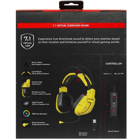 Проводные наушники A4Tech Bloody G575 желтый