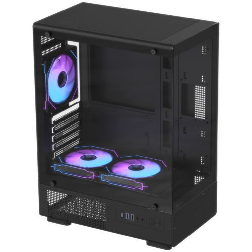 Корпус Formula Crystal Z1CM Plus AR v2 (crystal z1cm plus black ar v2), без БП, mATX, черный