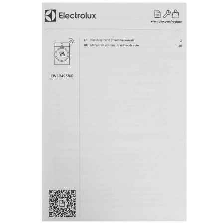 Сушильная машина Electrolux EW8D495MC белый