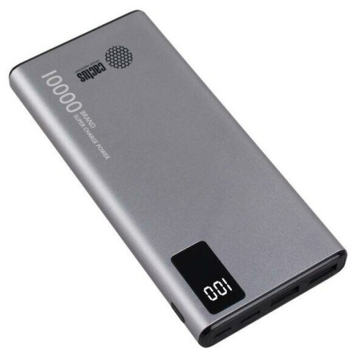 Power Bank Cactus CS-PBFSLT-10000, 10000мAч серый