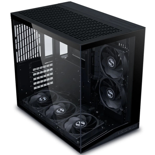 Корпус Lian Li O11 Dynamic Mini V2 Flow (G99.O11DMIV2FX.R0) / Black / 5 x 120mm PWM Fan / Mid-Tower, TG