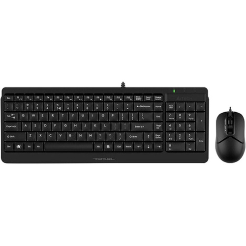 Комплект клавиатура+мышь A4Tech Fstyler F1512 black USB проводн.