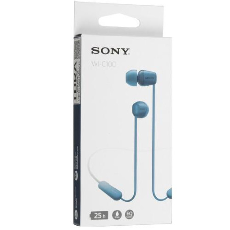Беспроводные наушники Sony WI-C100 синий