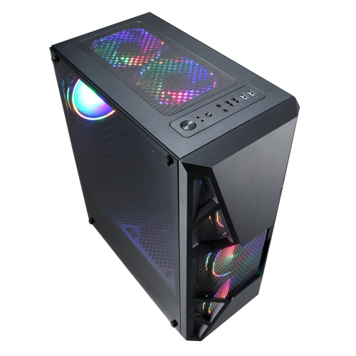 Корпус Formula CL-3303B RGB черный без БП ATX 6x120mm 2xUSB2.0 1xUSB3.0 audio bott PSU