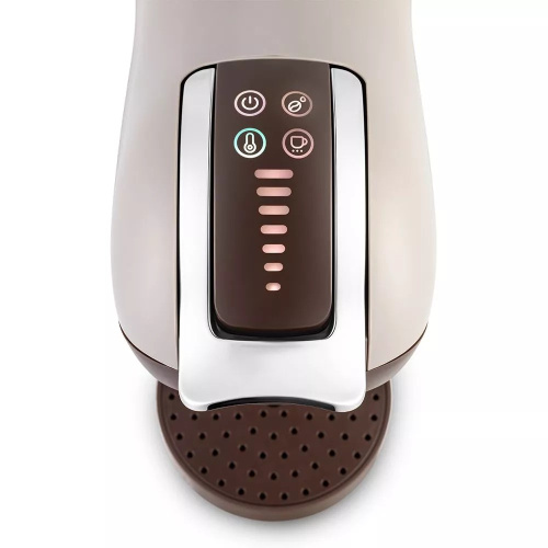 Кофемашина Kitfort КТ-7448 коричневый/бежевый