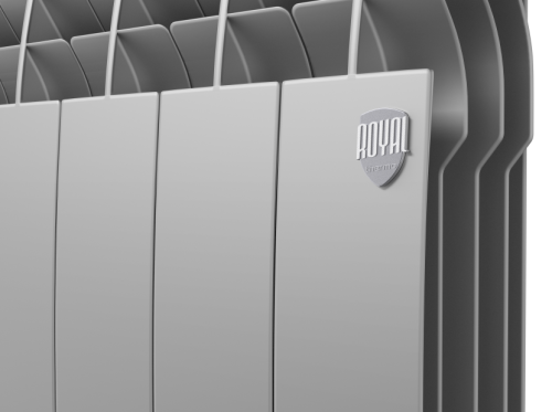 Биметаллический радиатор отопления  Royal Thermo Biliner 500 Vr 4 Секции Silver Satin