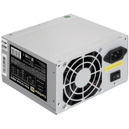Блок питания ExeGate AB650 EX292143RUS-PC 650W (ATX, PC, 8cm fan, 24pin, 4+4pin, PCI-E, 3xSATA, 2xIDE, кабель 220V в комплекте)