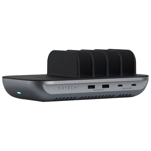 Зарядная док-станция Satechi ST-WCS5PM-EU Dock5 Multi-Device Charging Station with Wireless Charging space gray