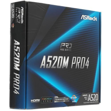 Материнская плата ASRock A520M Pro4