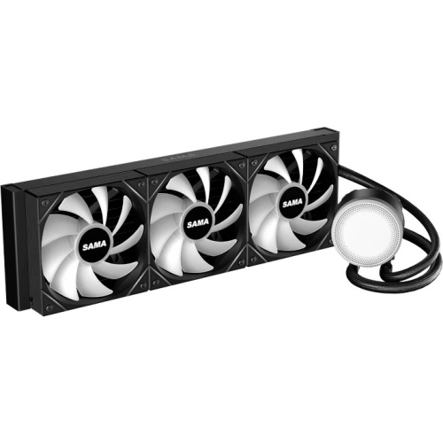 СВО SAMA L60 (L60-BKWAYXO3-G) Black (360mm, ARGB/ Fans 3x120mm, 82.79CFM, 29dBA, 2000RPM/ Pump heigh)