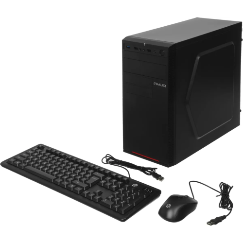 ПК AMUR Нарвал B7I21 (2147008) Intel Core i3 12100, DDR5 16ГБ, 512ГБ(SSD), Intel UHD Graphics 730, FreeDOS, черный