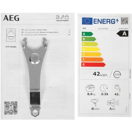 Стиральная машина AEG LFR73844BE белый