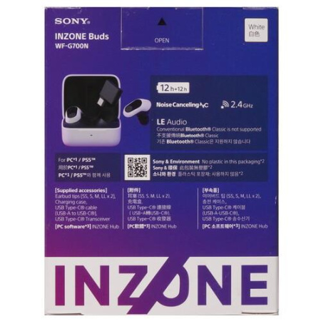 Наушники TWS PlayStation INZONE Buds белый