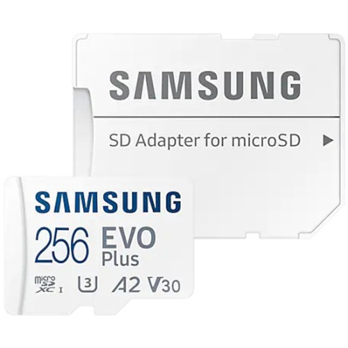 Карта памяти Samsung MB-MC256SA/APC 256GB Evo Plus (2024) Micro SDXC Card U3, V30, A2 + adapter